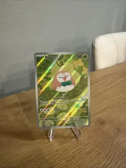 Pokemon Rowlet Reverse Holo Illustration Rare Paldea Evolved Basic 80 HP 090/088 - Image 1