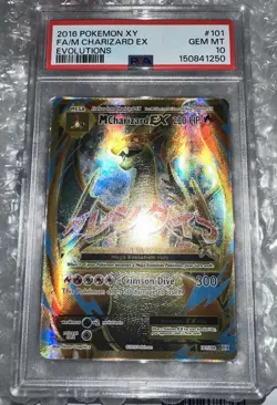 Pokemon M Charizard EX Full Art Evolutions Ultra Rare Holo 101/108 PSA 10 - Image 1
