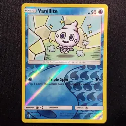 Vanillite 33/145 Reverse Holo Common Guardians Rising Pokemon Lightly Played - Image 1
