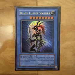 YuGiOh Black Luster Soldier SYE-024 Unlimited Edition Ultra Rare Yugi Konami - Image 1