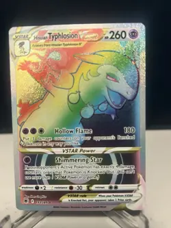 Hisuian Typhlosion VSTAR 193/189 Rainbow Secret Rare Pokemon Card NM - Image 1