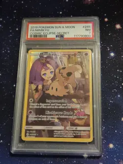 Pokemon Sun & Moon FA/Mimikyu Cosmic Eclipse-secret Rare 245/236 PSA 7 - Image 1