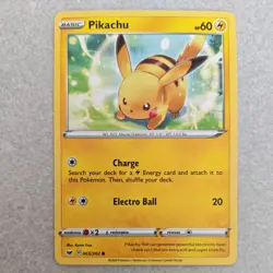 Pikachu 65/202 Sword & Shield Base Common Collectible Nintendo Pokemon Card - Image 1