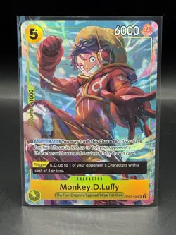Monkey D. Luffy OP07-109 SR One Piece Card Game Egghead Straw Hat - Image 1