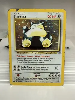 Snorlax 11/64 Jungle Holo Rare Pokemon Card - Image 1