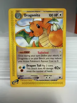 Dragonite Expedition Base Set Regular Rare Card 43/165 - Image 1