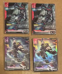 Gundam Card Game: Premium Collection PC01A & 2A Playset 4x Deck Bricks - Image 1