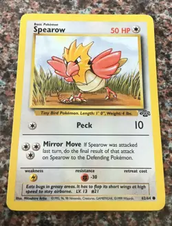 Pokemon Card Spearow 62/64 - 1999 Wizards - N/M TCG - Image 1