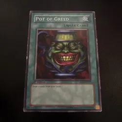 Pot of Greed SD2-EN017 Common 1st Edition Yugioh Card LP - Image 1