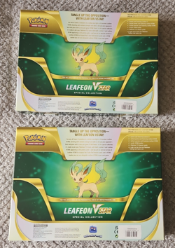 Pokemon TCG Leafeon v Star Special Collection Box New Sealed X2 - Image 4