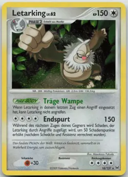 Letarking 16/127 Holo Rare - Platin Set - DE - EXC - Pokemon TCG Karte - Image 1