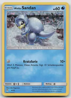 Alola-Sandan 4/12 Holo - McDonalds Collection 2019 - DE - EXC - Pokemon TCG - Image 1