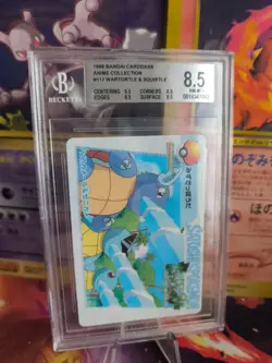Pokemon Card Japanese Carddass Vending Anime BGS Beckett 8.5 Squirtle Wartortle - Image 1