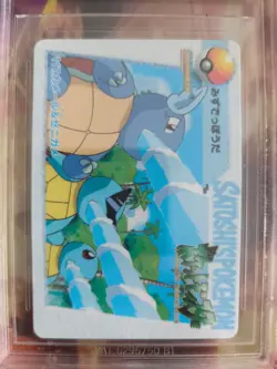 Pokemon Card Japanese Carddass Vending Anime BGS Beckett 8.5 Squirtle Wartortle - Image 3