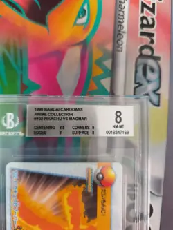 Pokemon Card Japanese Carddass Vending Anime BGS Beckett 8 Pikachu Vs Magmar - Image 4