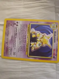 Pokemon TCG Alakazam 1/102 Holo Rare Basis Set 1999 English and Ungraded - Image 2