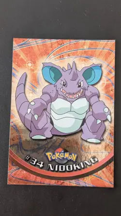 Carte Pokemon - Nidoking Topps #34 Holo Foil Brillante - FR NM - Image 1