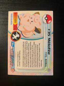 Carte Pokemon TOPPS HOLO Serie 1 Melofee Numero 35 Francaise - Image 2