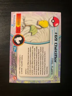 Carte Pokemon TOPPS HOLO Serie 1 Chetiflor Numero 69 Francaise - Image 2