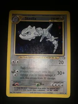 carta Pokemon Steelix 15/111 Holo Neo Genesis Wizards Eng English - Image 1