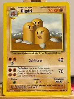Digdri 19/102 Basis Set Rare Deutsch VG Pokemon - Image 1