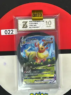 Grade10 2024 Pokemon Chinese CSHC 003/009 Flareon VMAX - Image 1