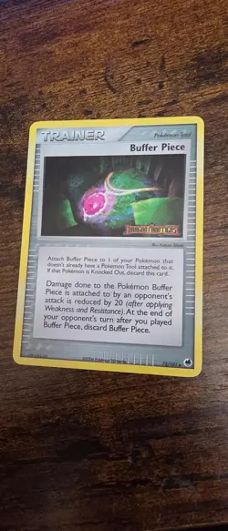 Buffer Piece 72/101 Uncommon Dragon Frontiers Pokemon Reverse Holo MP - Image 1