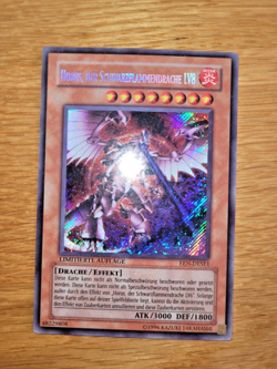 Horus, der Schwarzflammendrache LV8 EEN-DESE1 Secret Rare Deutsch Yugioh - Image 1