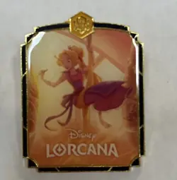 Disney Lorcana Rapunzel Gifted Artist Pin Organized Play Promo Floodborn - Image 1