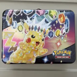 Pokemon Pikachu 2024 Fall Collectors Chest -Surging Sparks TIN ONLY - Image 1