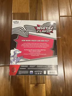 POKEMON Scarlet & Violet White Flare Binder Collection Box, Sealed Box is Worn - Image 2