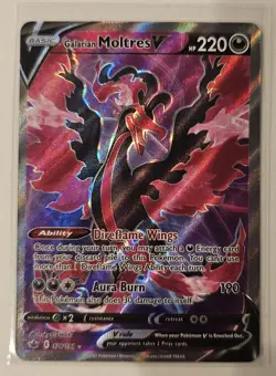 Pokemon TCG Galarian Moltres V Sword & Shield Chilling Reign 176/198 Holo FA NM - Image 1