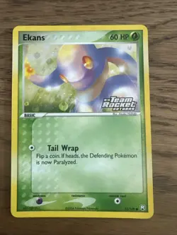 Pokemon TCG - EX Team Rocket's Returns - Ekans Reverse Holo STAMPED 55/109 - NM - Image 1
