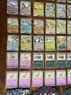 Huge Pokemon Lot Mew Espeon Gengar Pikachu Victini Ex Binder Poster Masterball - Image 3