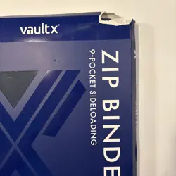 VaultX Exo-Tec Zip Binder Sideloading 9 Pocket Holds 360 Cards. New, Other - Image 2