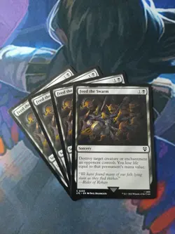 Feed the Swarm x 4 | 7% Off 2+ | UB: LOTR | NM | MTG - Image 1
