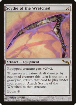 Scythe of the Wretched - (Mirrodin, Rare, English) MTG Near Mint - Image 1