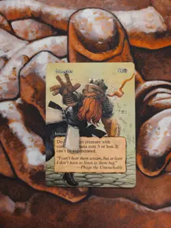Magic the Gathering Smother Hand Painted Unique Custom MTG Altered Art Alter - Image 1