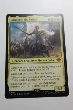 MTG Aragorn the Uniter x1- -The Lord of the Rings: Tales of Middle-earth-Lightly - Image 1