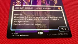 Splinter, the Mentor (0089) (Borderless) (Surge Foil) Commander: TMNT. MTG. NM+ - Image 4