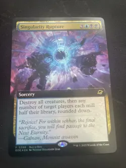 MTG Singularity Rupture Extended Art Buy-A-Box FOIL Promo Magic the Gathering - Image 1
