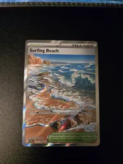 Surfing Beach 114/086 Full Art Chaos Rising Pokemon TCG NM - Image 1