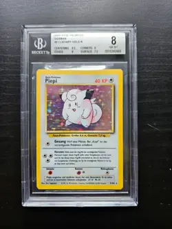 Pokemon TCG Clefairy Piepi German Base Set 1999 unlimited BGS 8 - Image 1