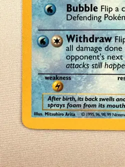 Pokemon TCG Squirtle 63/102 Base Set Shadowless Regular 1st Edition WOTC 1999 - Image 4