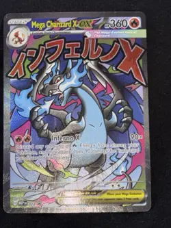 Pokemon Mega Charizard X EX Holo Promo Card 023 Me Evolution 360 HP Inferno X - Image 2