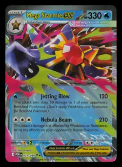 Mega Starmie ex 021/088 Double Rare Perfect Order Pokemon Near Mint - Image 1