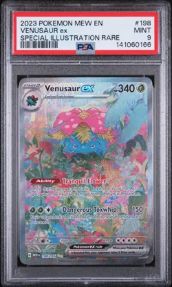 Venusaur Ex Special Illustration Rare Pokemon Mew En-151 198/165 PSA 9 - Image 1