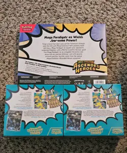 Pokemon Ascended Heroes Lot Sealed 2 ETBs + Mega Feraligatr ex Box - Image 2