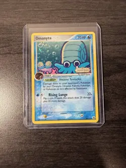 Pokemon TCG EX Legend Maker Omanyte 60/92 Reverse Holo English LP - Image 1