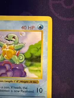 Pokemon TCG Squirtle 63/102 Base Set Shadowless Regular 1st Edition WOTC 1999 - Image 3